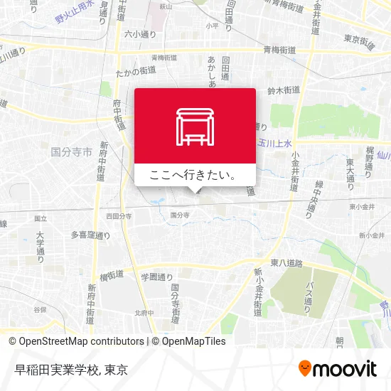 早稲田実業学校地図