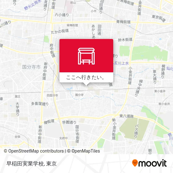 早稲田実業学校地図