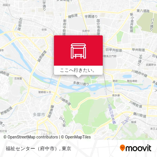 福祉センター（府中市）地図