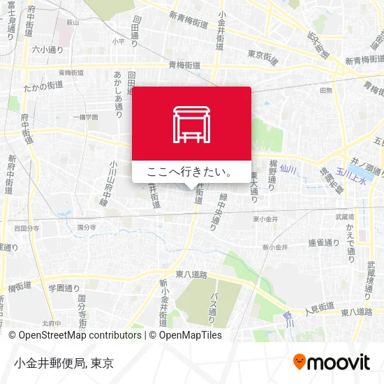 小金井郵便局地図