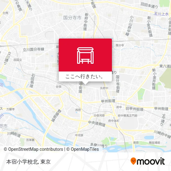 本宿小学校北地図