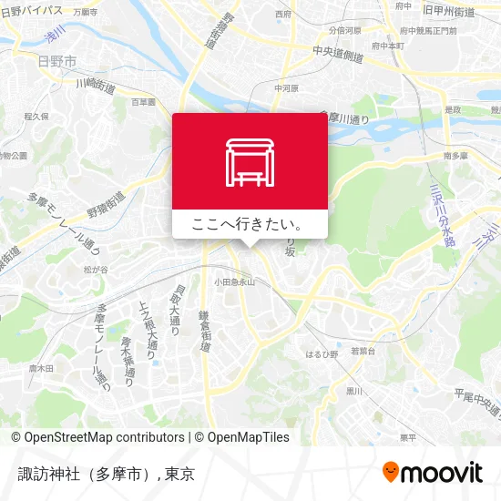 諏訪神社（多摩市）地図