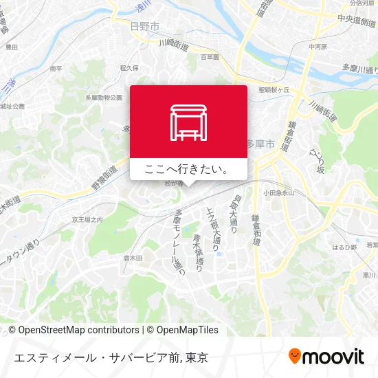 エスティメール・サバービア前地図