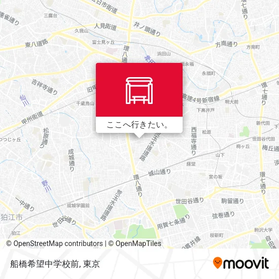 船橋希望中学校前地図