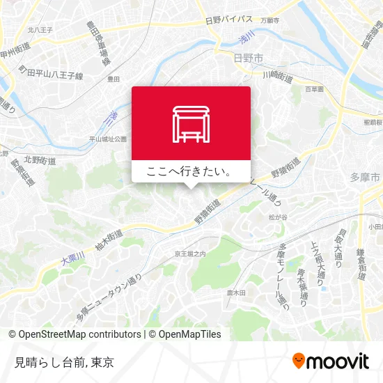 見晴らし台前地図