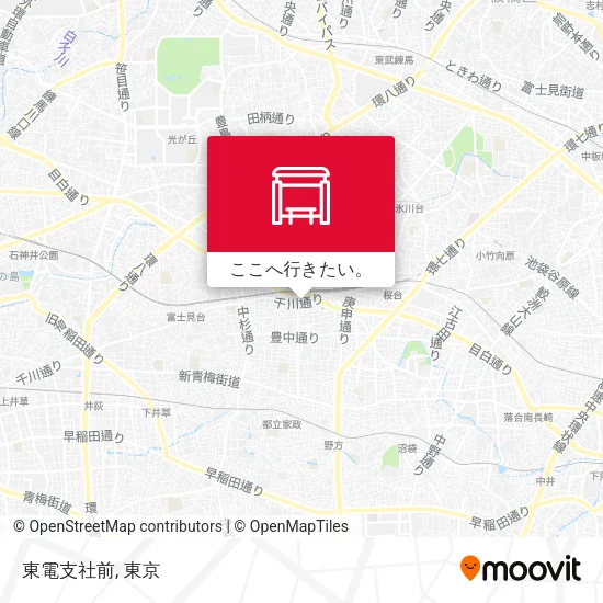 東電支社前地図