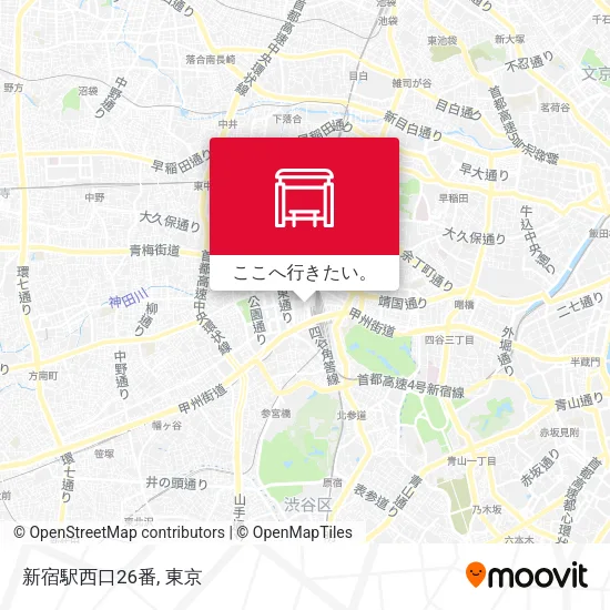 新宿駅西口26番地図