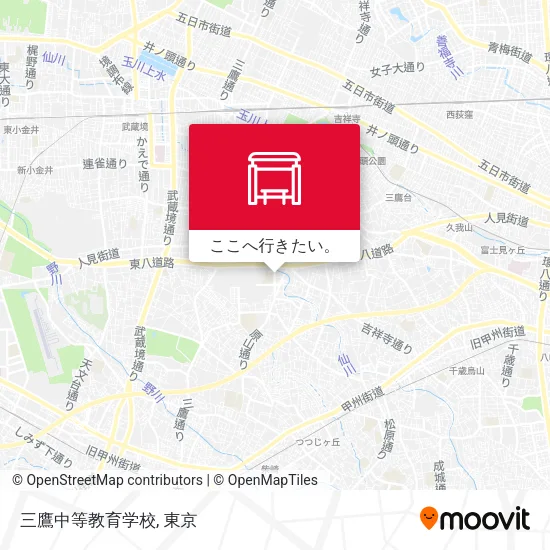 三鷹中等教育学校地図