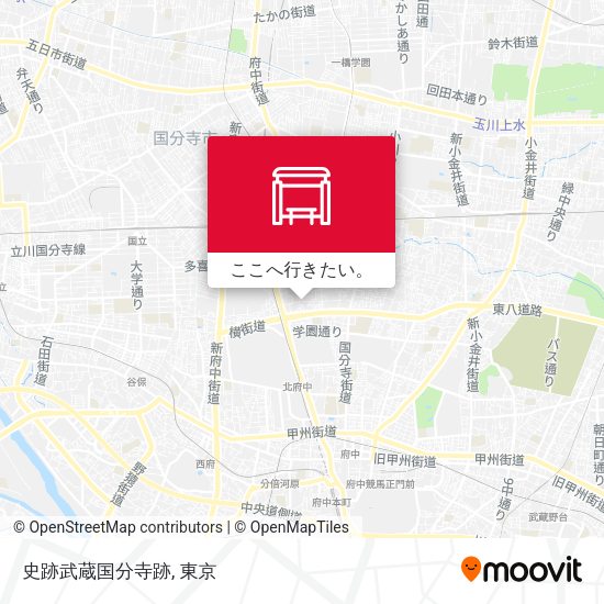 史跡武蔵国分寺跡地図
