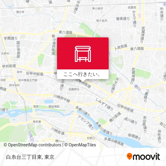 白糸台三丁目東地図