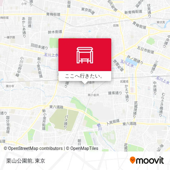 栗山公園前地図
