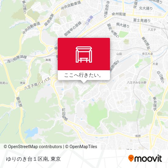 ゆりのき台１区南地図