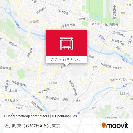石川町東（ｲｼｶﾜﾏﾁﾋｶﾞｼ）地図