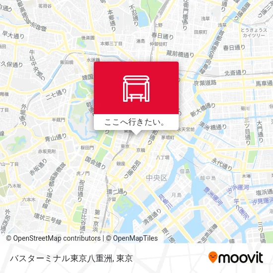 バスターミナル東京八重洲地図