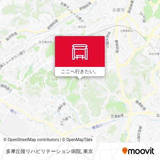 多摩丘陵リハビリテーション病院地図