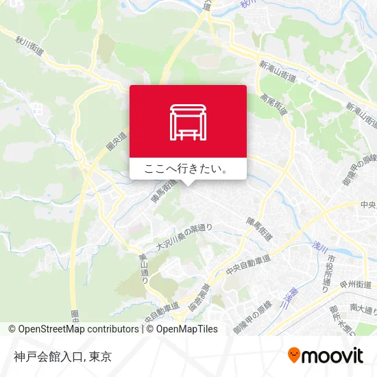 神戸会館入口地図