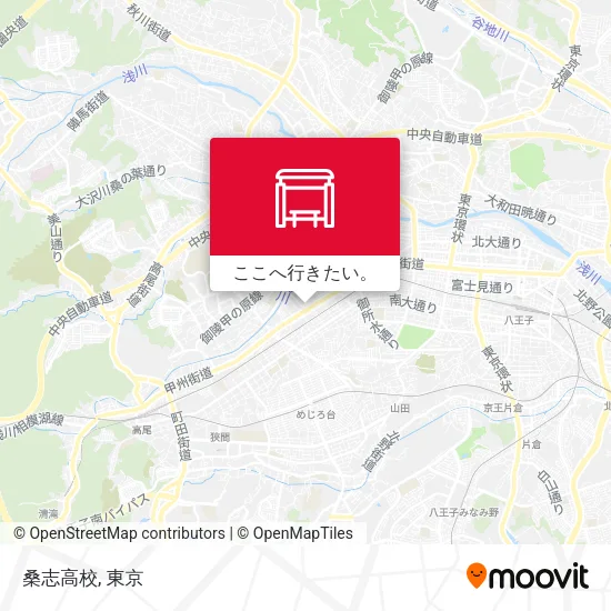 桑志高校地図
