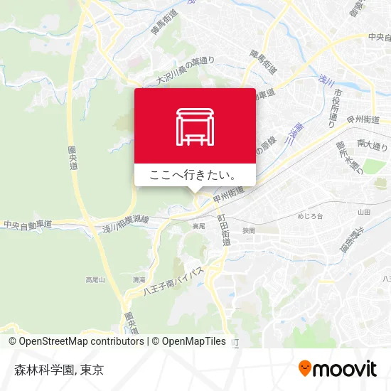 森林科学園地図