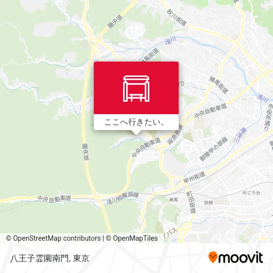 八王子霊園南門地図