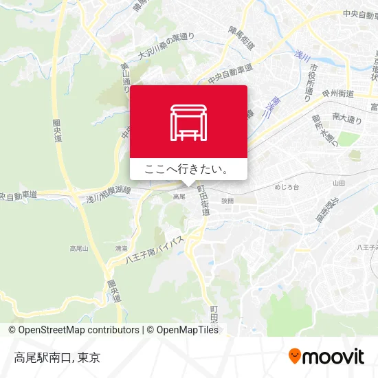 高尾駅南口地図