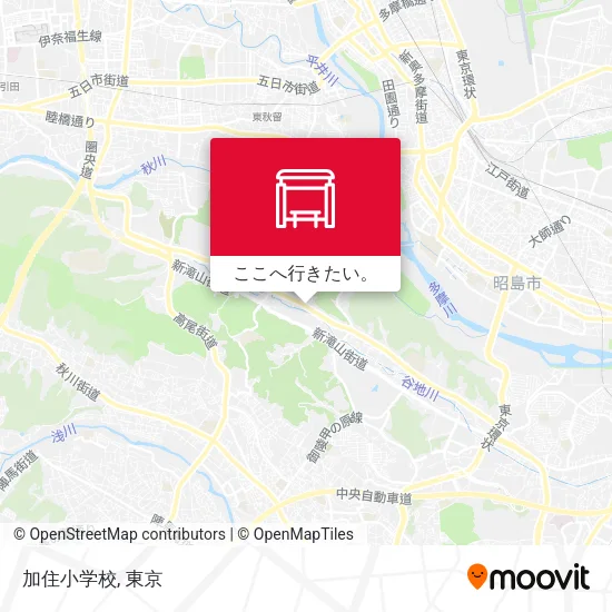 加住小学校地図