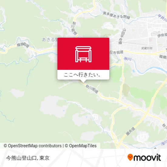 今熊山登山口地図