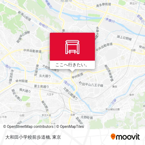 大和田小学校前歩道橋地図