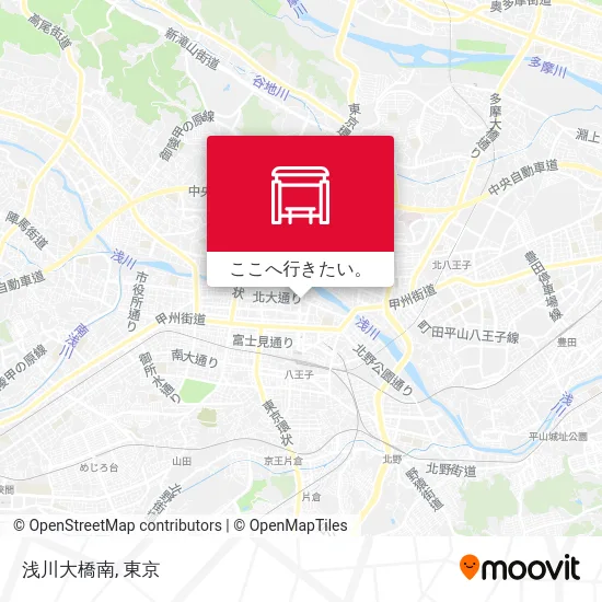 浅川大橋南地図