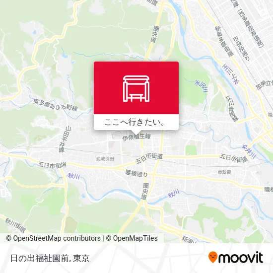 日の出福祉園前地図