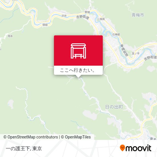 一の護王下地図