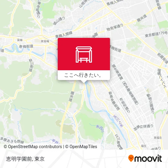 恵明学園前地図