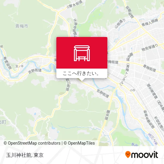 玉川神社前地図
