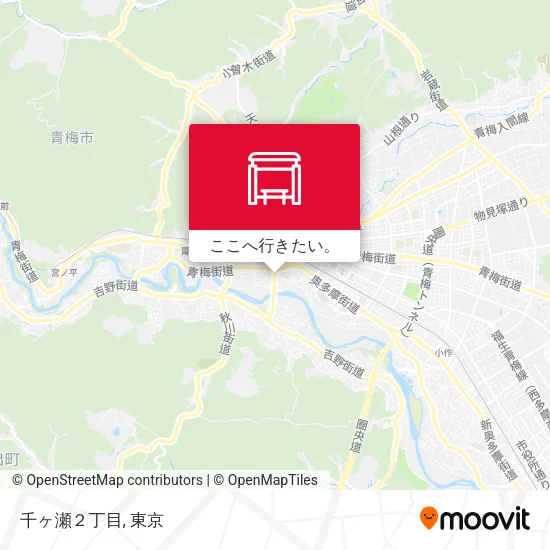 千ヶ瀬２丁目地図