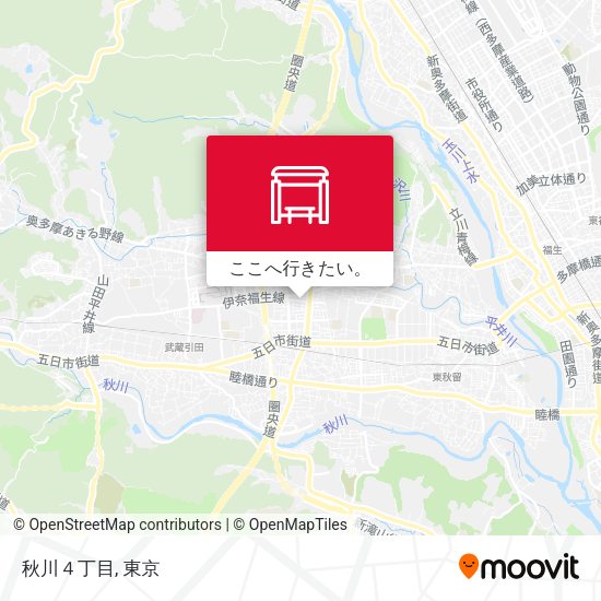 秋川４丁目地図