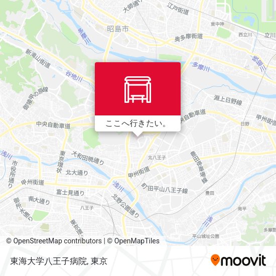 東海大学八王子病院地図