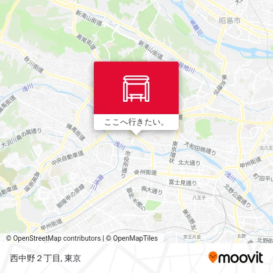 西中野２丁目地図