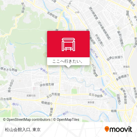 松山会館入口地図