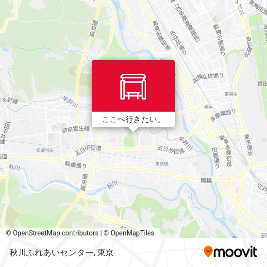 秋川ふれあいセンター地図