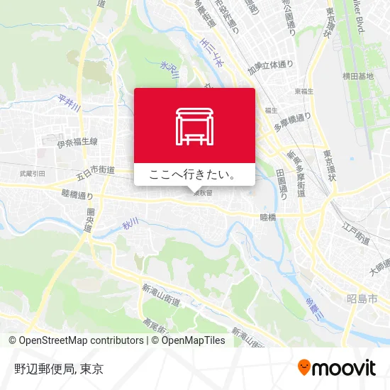 野辺郵便局地図