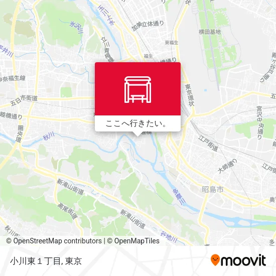 小川東１丁目地図