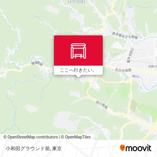 小和田グラウンド前地図