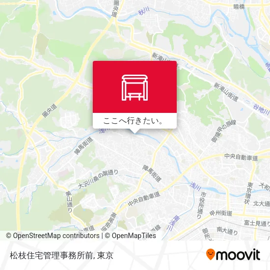 松枝住宅管理事務所前地図