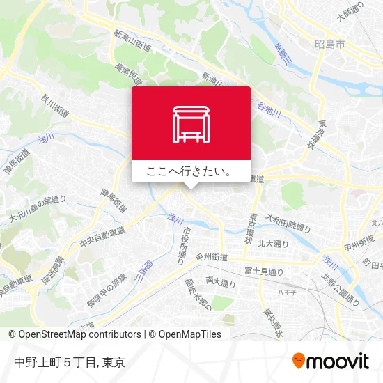中野上町５丁目地図
