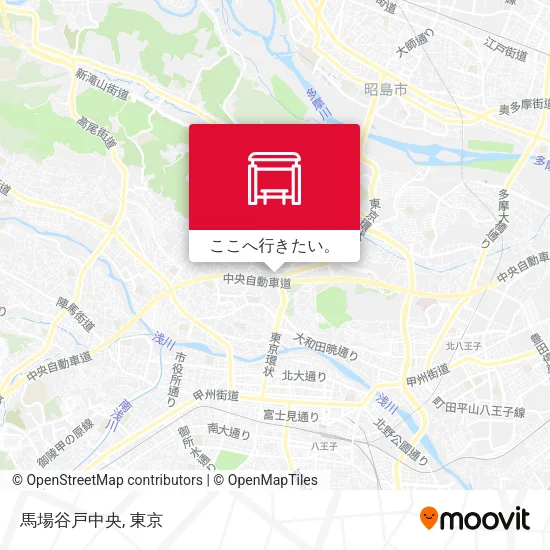 馬場谷戸中央地図