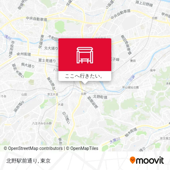 北野駅前通り地図