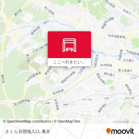 さくら台団地入口地図