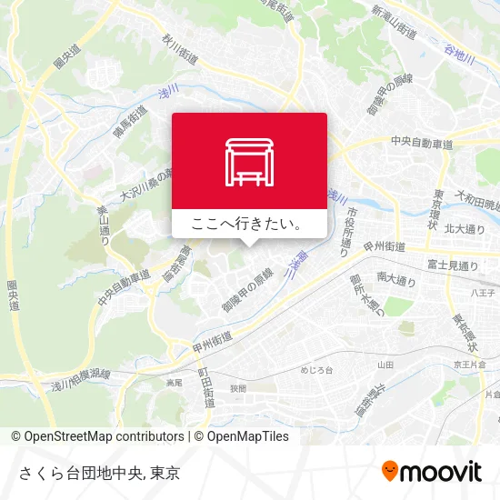 さくら台団地中央地図