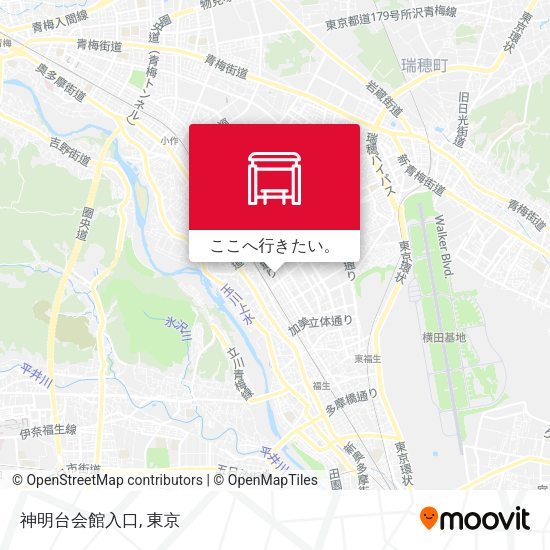 神明台会館入口地図