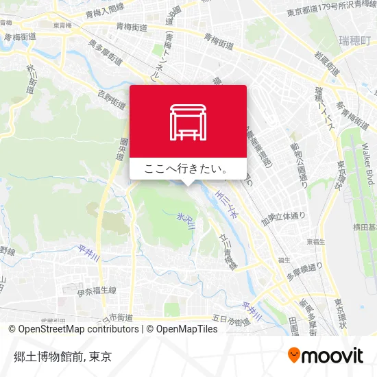 郷土博物館前地図