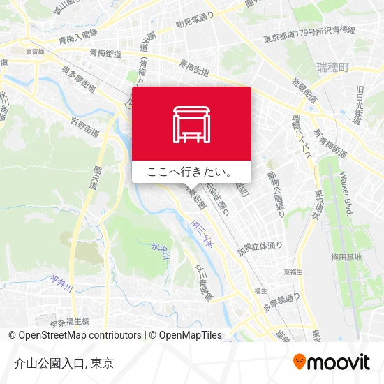 介山公園入口地図